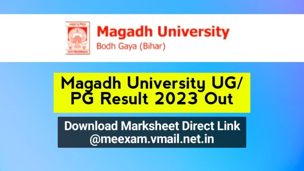 Magadh University Result 2023 OUT